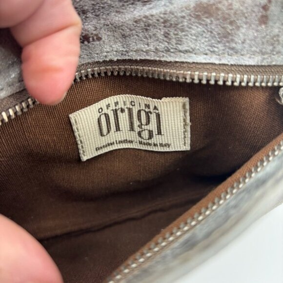 Officina Origi made in Italy Leather Pouch Wristlet - Picture 6 of 8